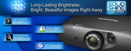 PANASONIC - Máy Chiếu Sử Dụng Công Nghệ Solid Shine Led/Laser