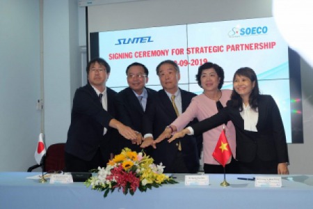 Buổi lễ ký kết hợp tác chiến lược của công ty SOECO và Công ty SunTel (Nhật Bản)